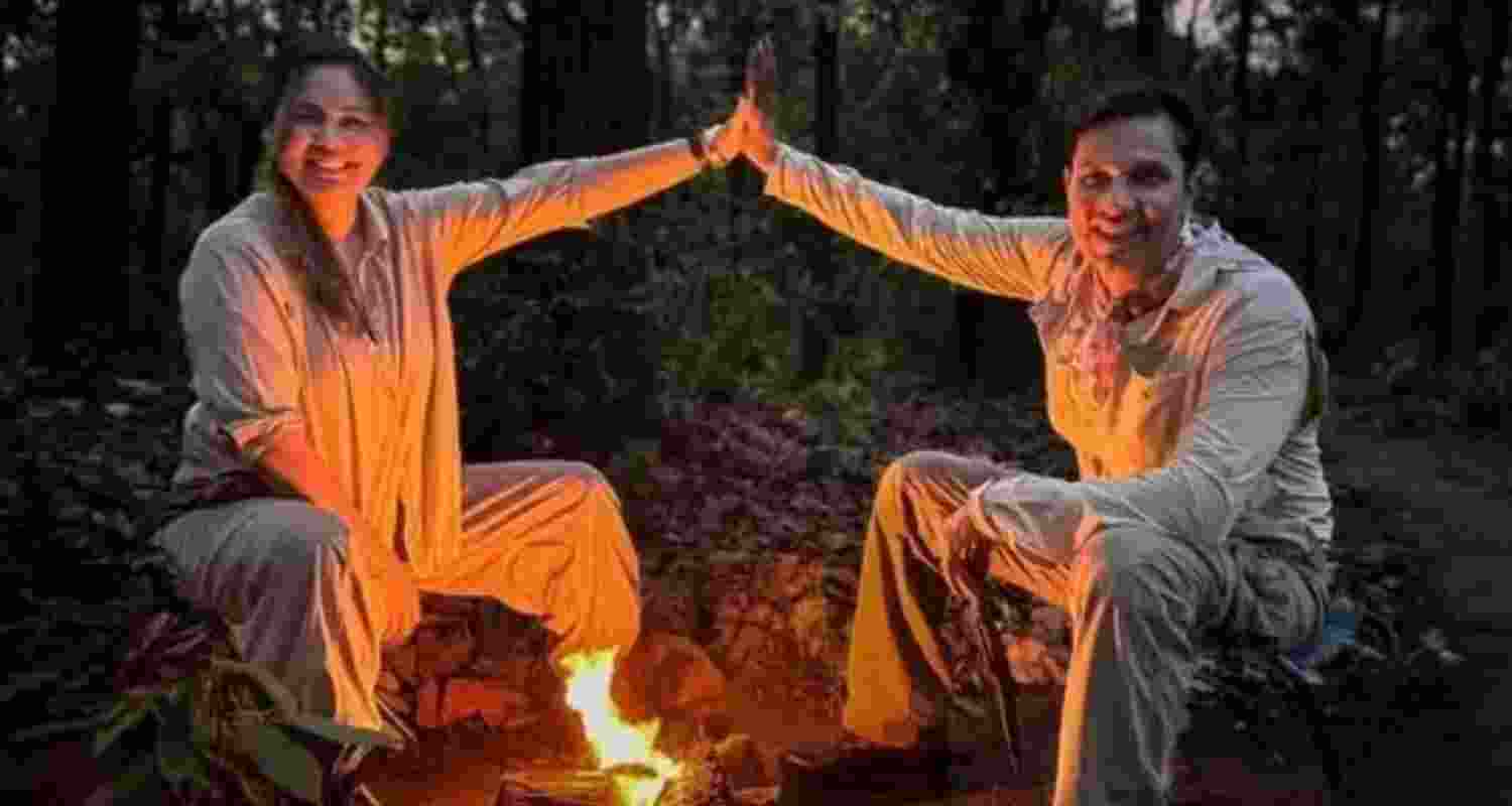 Randeep Hooda and wife Lin Laishram. 