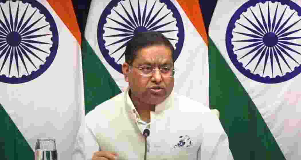 MEA spokesperson Randhir Jaiswal. File photo.