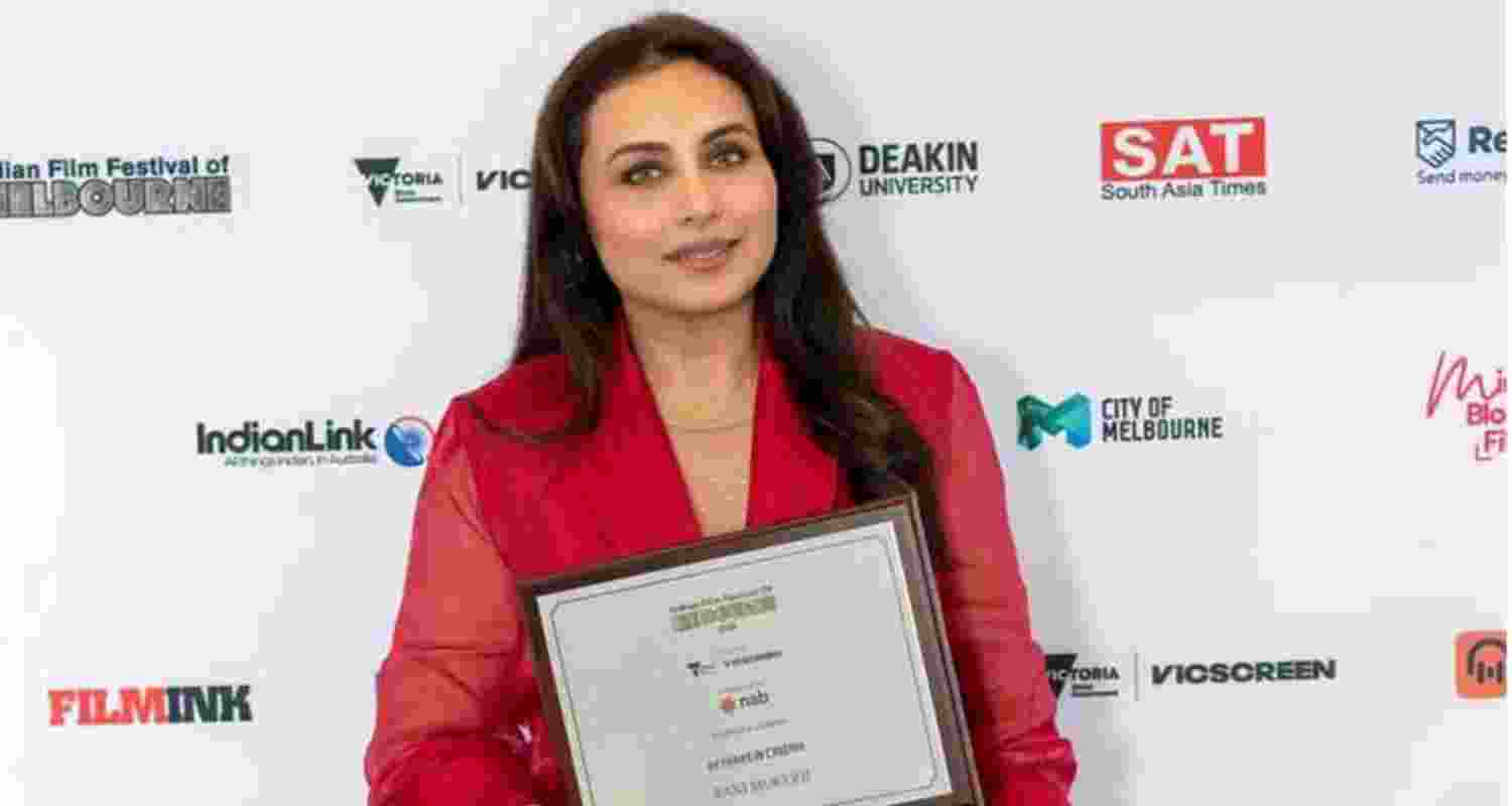 Rani Mukerji honoured at IFFM 2026 for excellence in acting