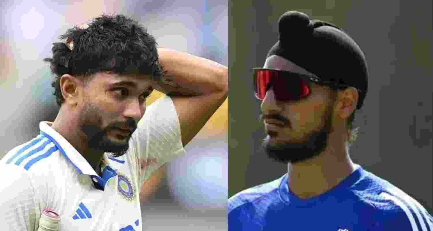 Nitish Reddy and (right) Arshdeep Singh.