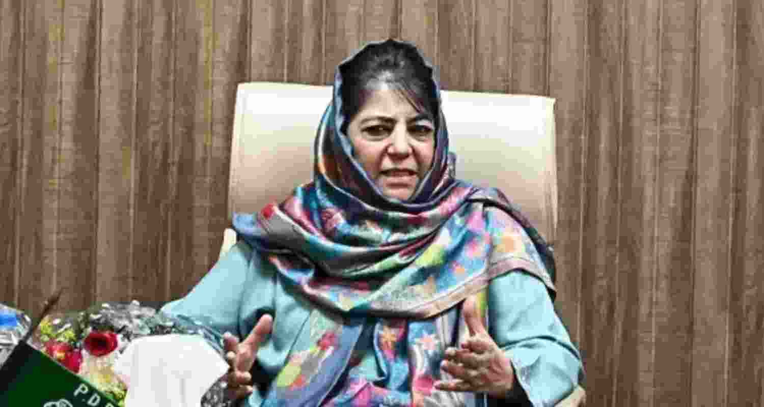  PDP chief Mehbooba Mufti.