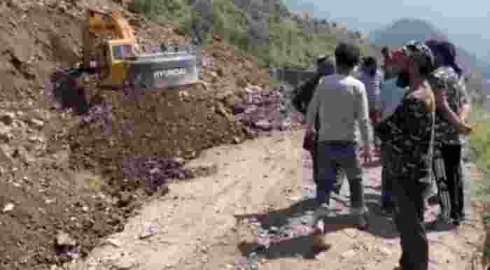 At least two persons have been reported missing following a major landslide in Jammu and Kashmir’s Reasi District, a senior government official said on Tuesday.