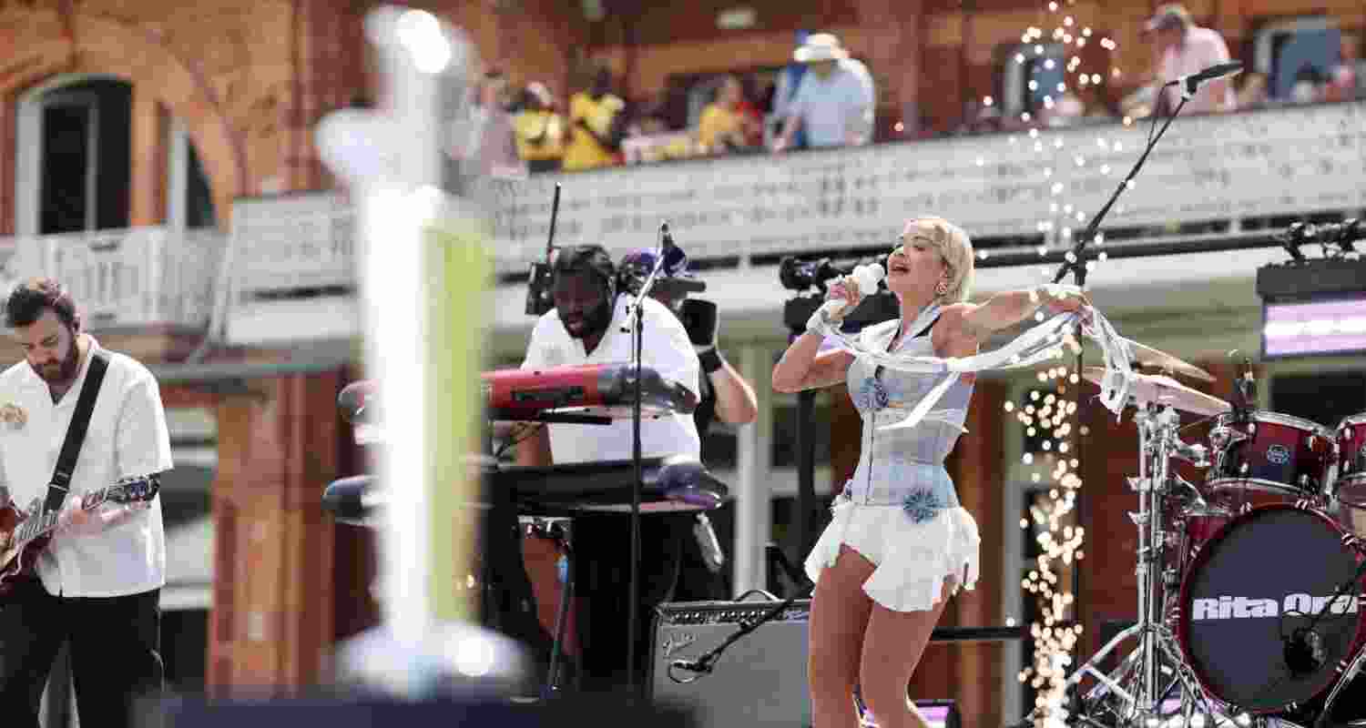 Rita Ora steals the show at Women's T20 World Cup final