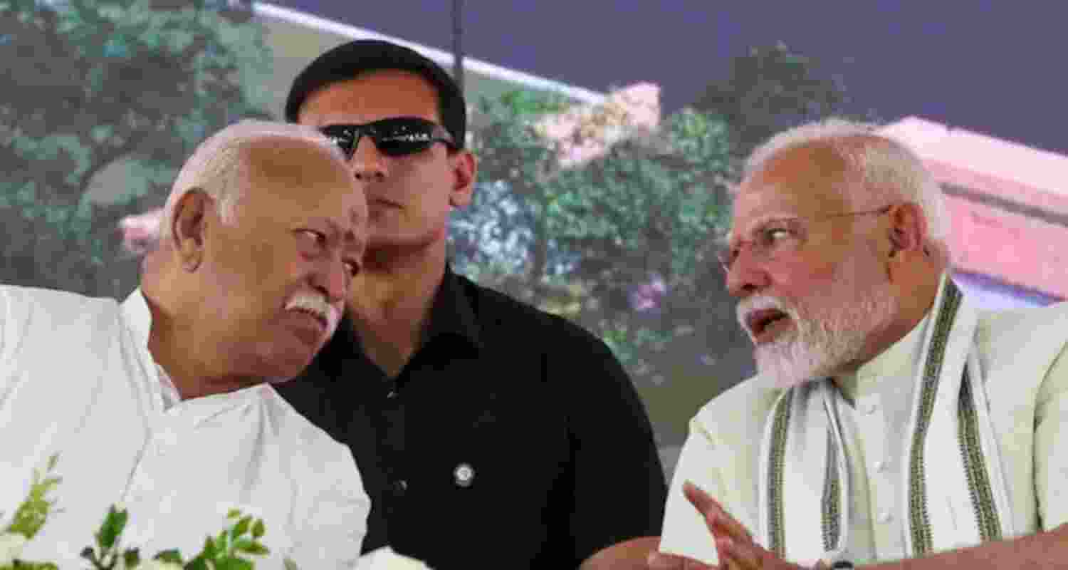 Both RSS chief Mohan Bhagwat and Prime Minister Narendra Modi will turn 75 in September.