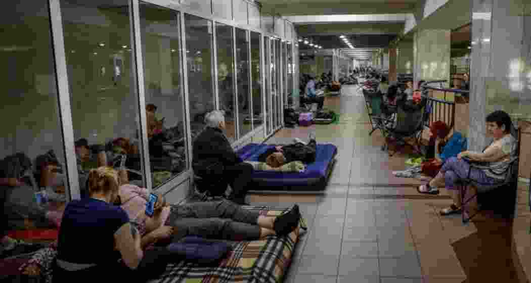 Ukrainian citizens take cover as Russia rains drones and missiles overnight, striking western regions including Lutsk in the heaviest aerial assault to date.