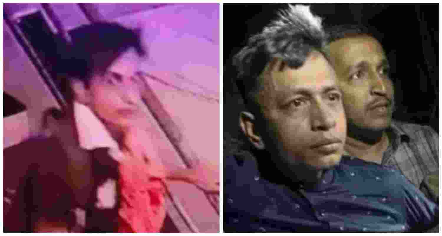 Facial recognition confirmed accused Mohammad Shariful Islam Shehzad (R) as the individual captured on CCTV (L) in the Saif Ali Khan attack case. 