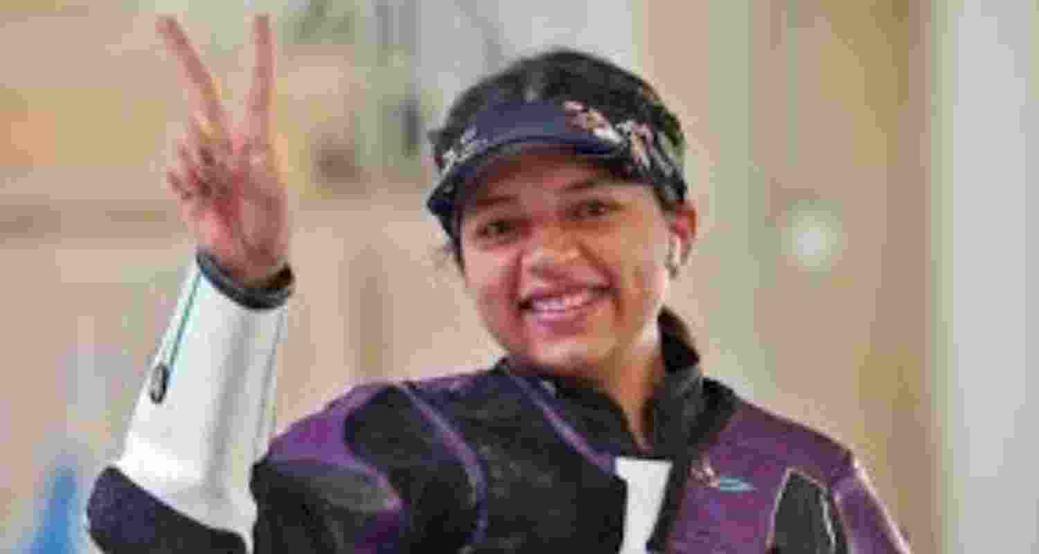 Top Indian shooter Sift Kaur Samra.