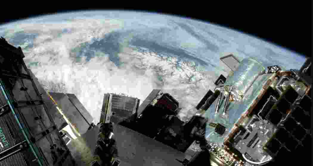 A stunning view of Earth from space during the SpaceX rocket mission that carried Bengaluru startup GalaxEye’s Drishti satellite.