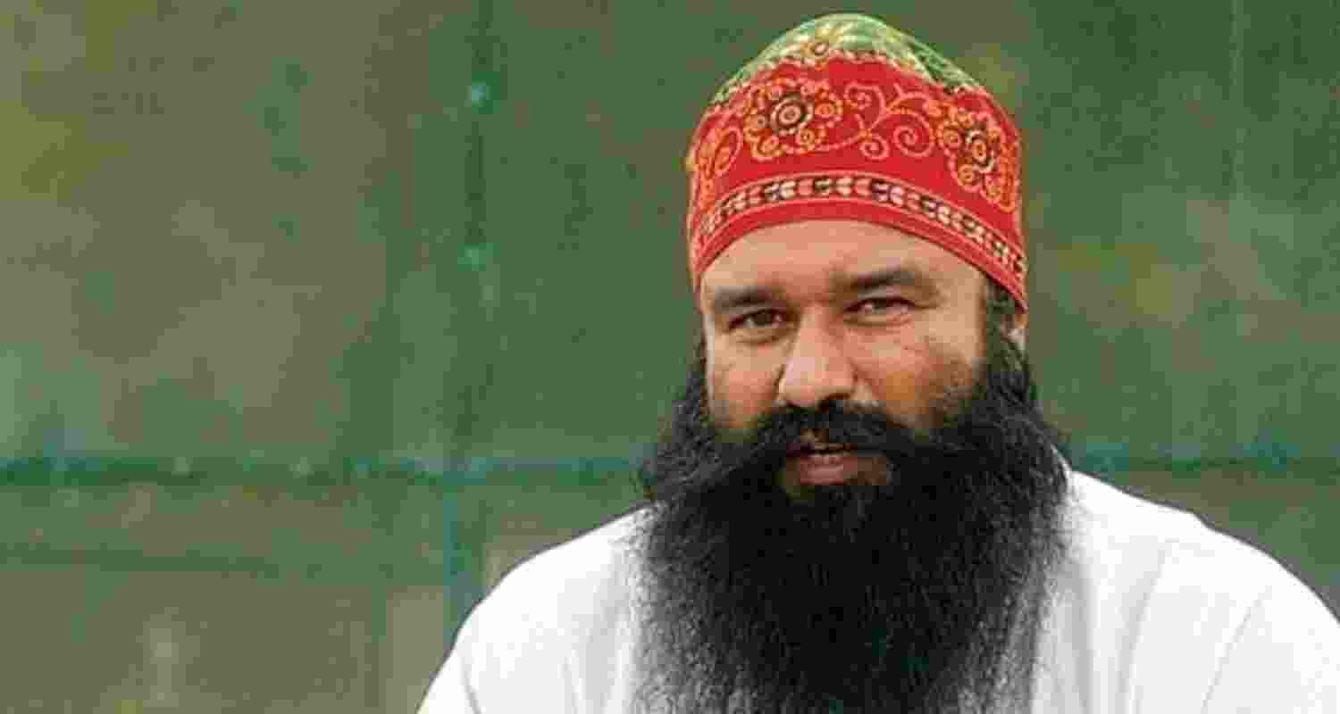 The chief of Dera Sacha Sauda Gurmeet Ram Rahim Singh - file image. 