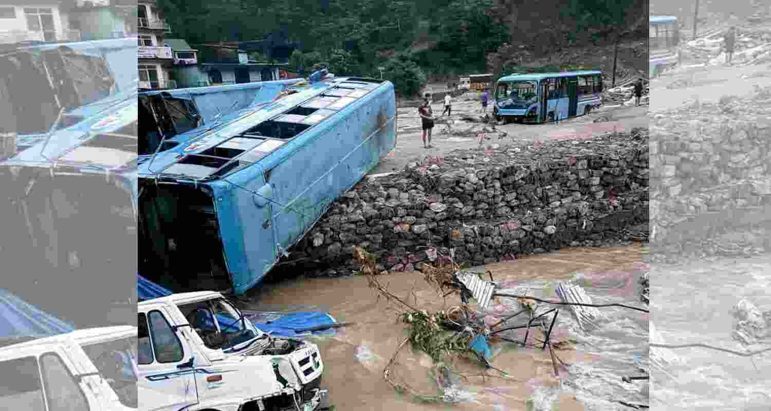 Scenes at Dharampur Bus Stand in Mandi.