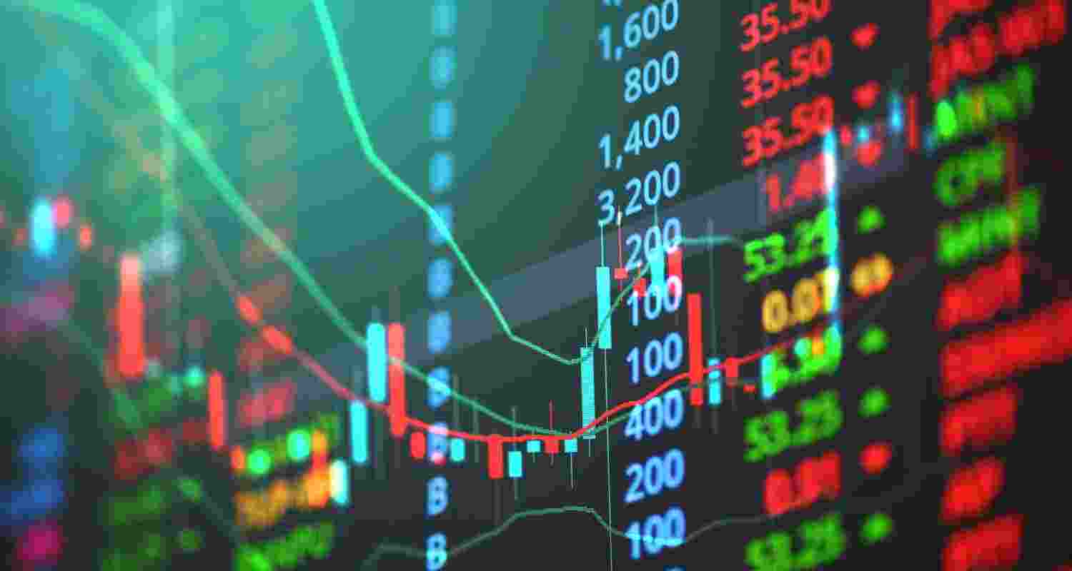 Indian markets traded volatile amid Iran-US tensions, rising oil prices and mixed global cues, with Sensex and Nifty slipping lower.