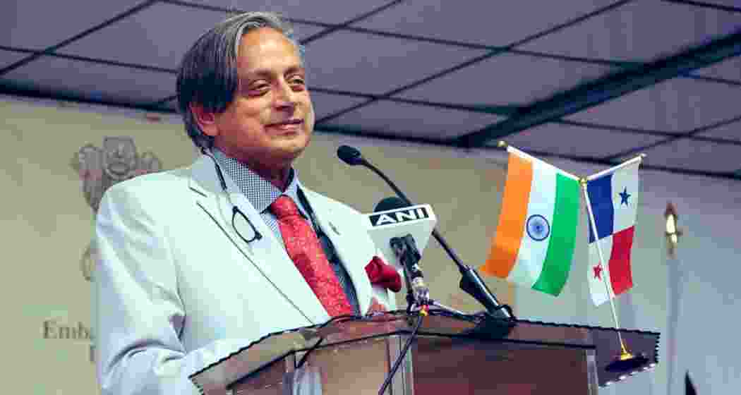 Shashi Tharoor addresses the Indian community in Panama City on Tuesday, stressing India’s resolve against terrorism and seeking global support for action against the perpetrators of the Pahalgam terror attack.