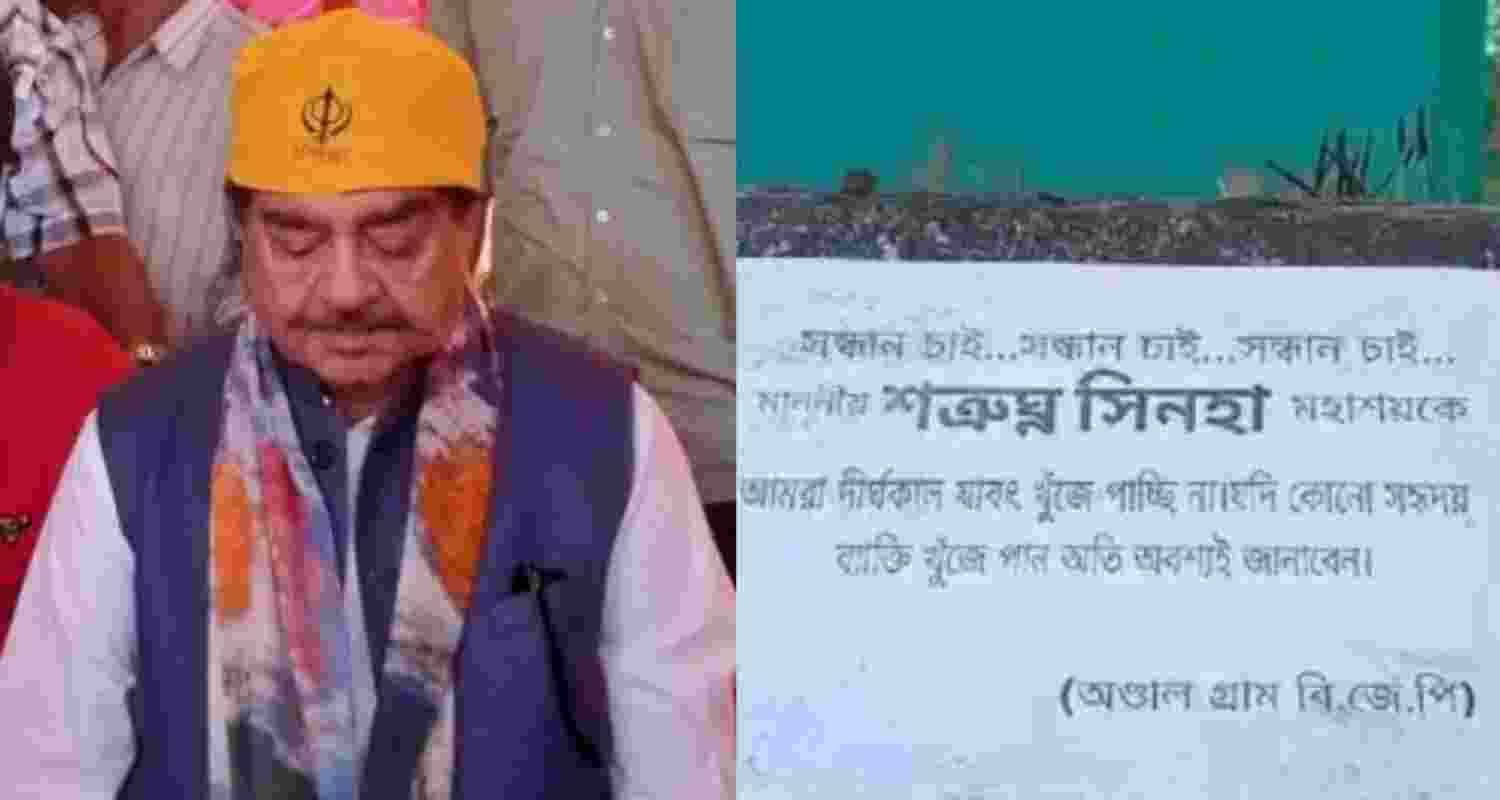 Shatrughan Sinha is missing, posters surface.