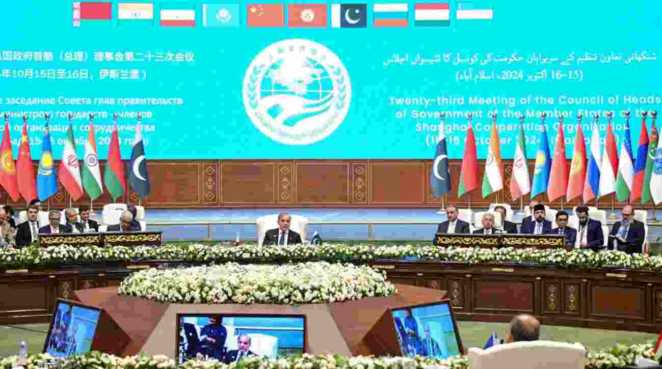 "From the esteemed platform of the Shanghai Cooperation Organisation, a beacon of multilateralism, I stand in the belief that we possess not only the potential but the will to forge a future that is more prosperous and secure for our people — a future inclusive and reflective of shared aspirations of all member states,” he said, while addressing the opening session of the 23rd meeting of the Council of the Heads of Government (CHG) of the SCO member states at Islamabad. "From the esteemed platform of the Shanghai Cooperation Organisation, a beacon of multilateralism, I stand in the belief that we possess not only the potential but the will to forge a future that is more prosperous and secure for our people — a future inclusive and reflective of shared aspirations of all member states,” he said, while addressing the opening session of the 23rd meeting of the Council of the Heads of Government (CHG) of the SCO member states at Islamabad.
