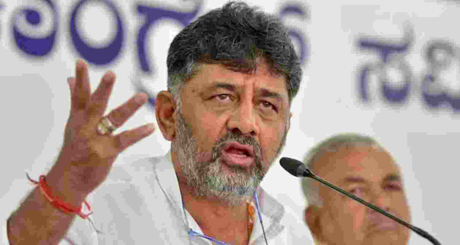 Karnataka Deputy Chief Minister DK Shivakumar - file image.