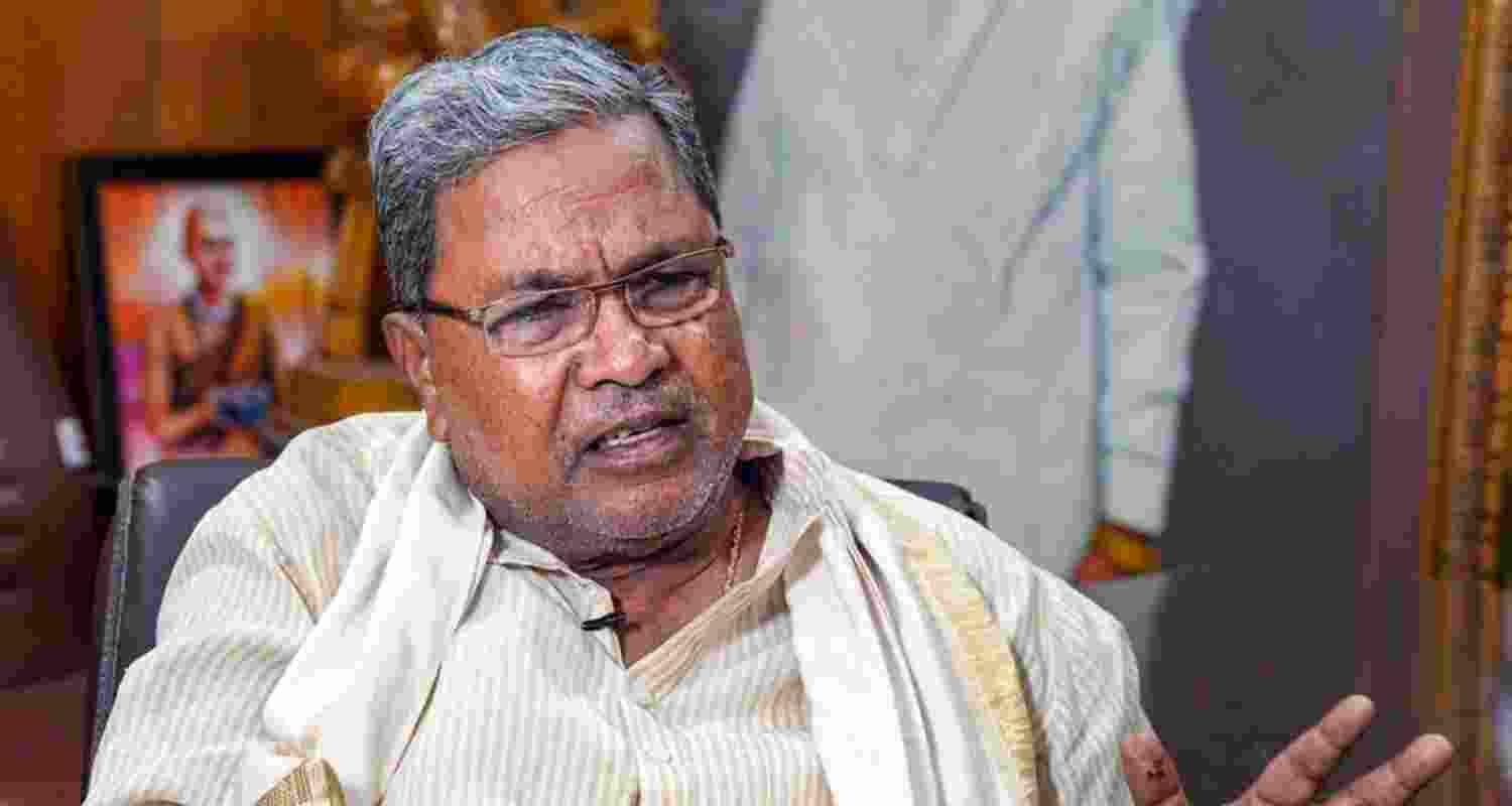 Karnataka Chief Minister Siddaramaiah - file image.