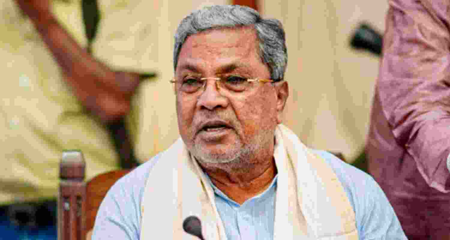 Karnataka Chief Minister Siddaramaiah - file image.