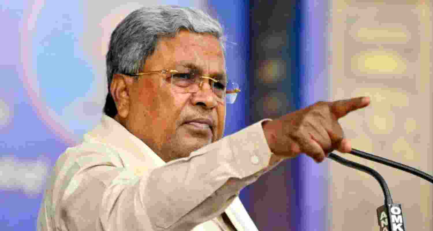 Karnataka Chief Minister Siddaramaiah - file image.