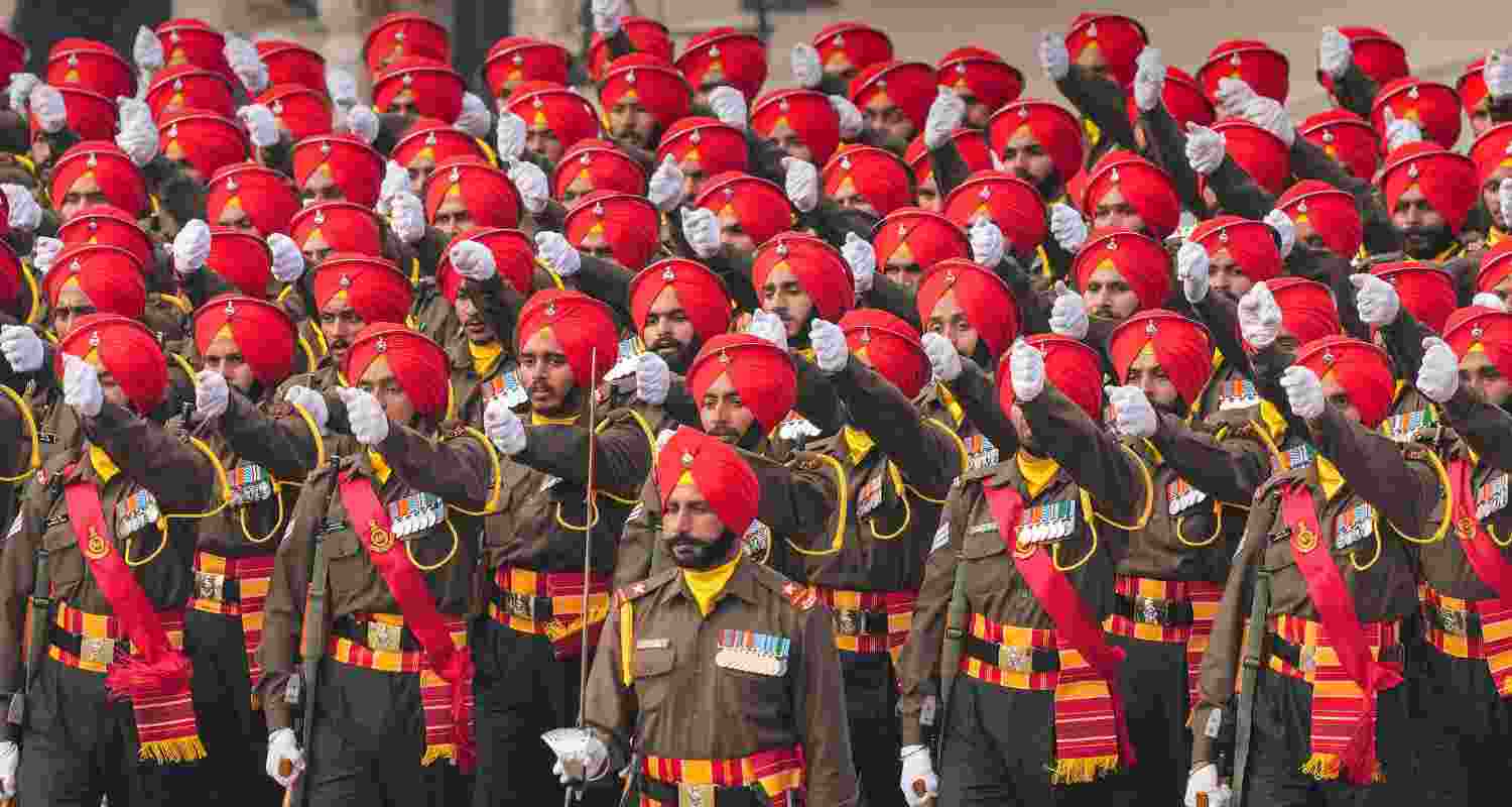 Sikh Regiment, Kartavya Path, reels, India, army