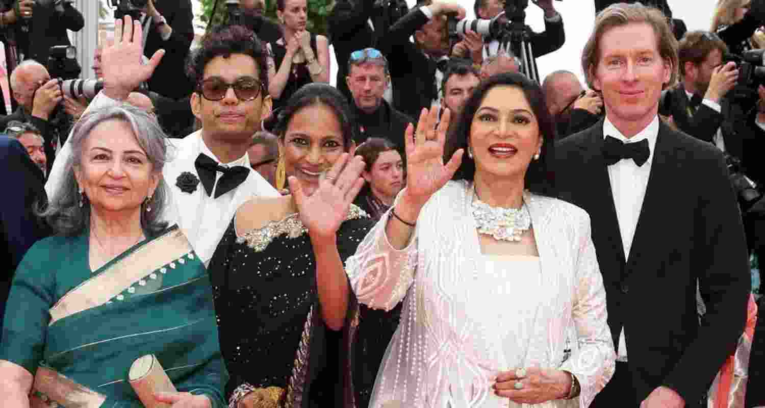 Sharmila Tagore, Simi Garewal, and Wes Anderson among others walked the red carpet for the premiere of 'Aranyer Din Ratri' at Cannes Film Festival.