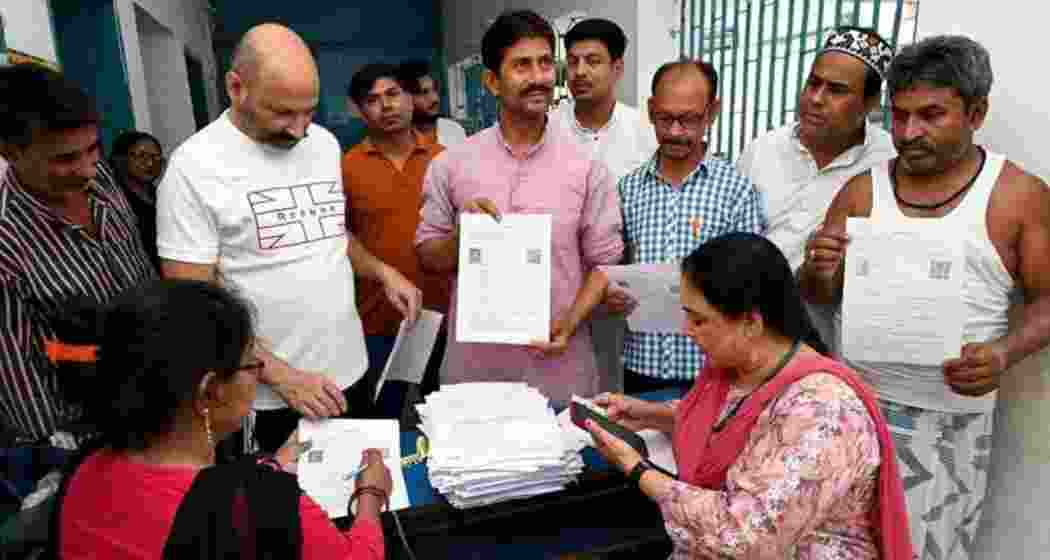 A file photo of the Special Intensive Revision (SIR) process underway in Bihar.