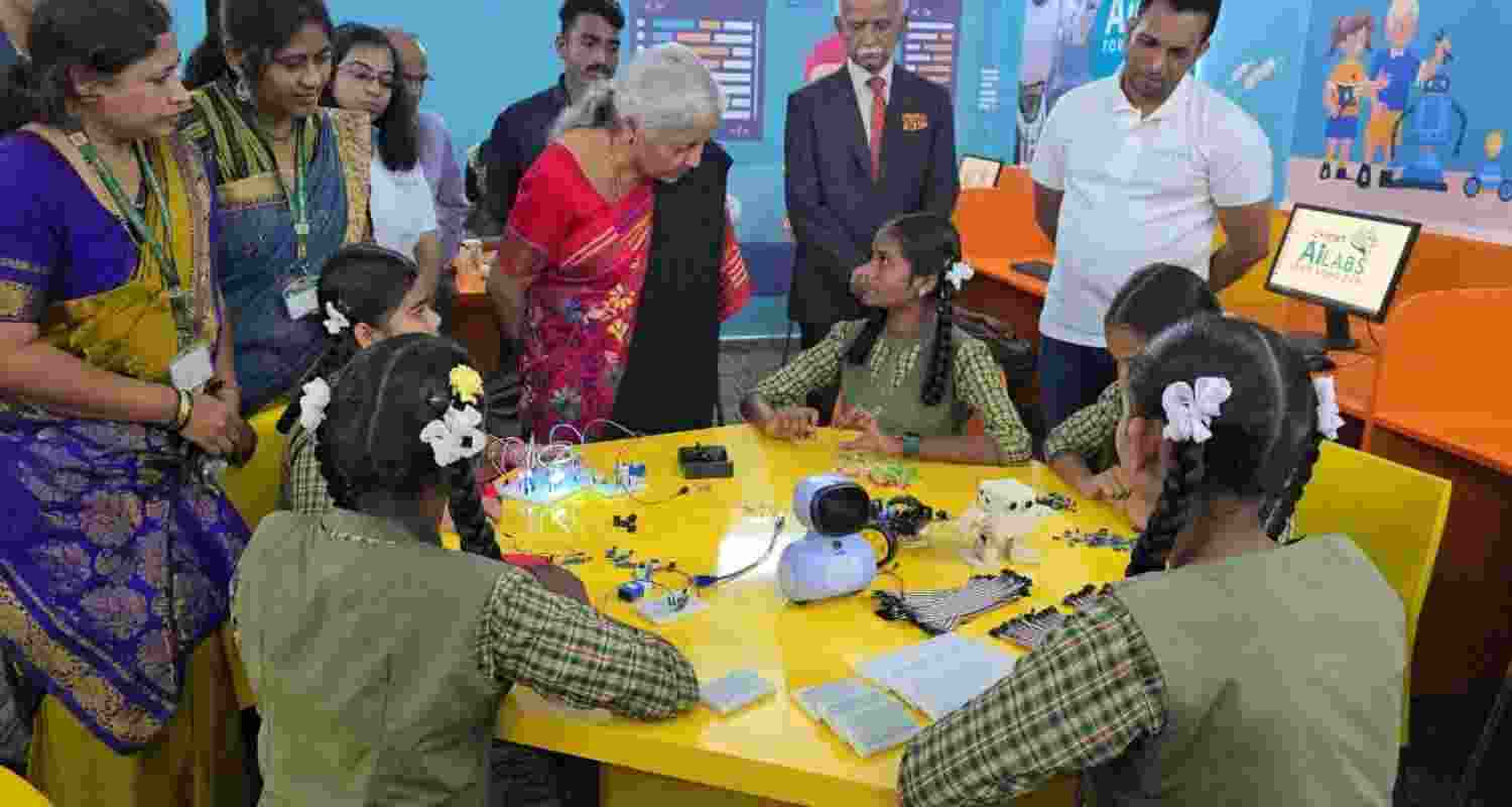 Union Finance Minister Nirmala Sitharaman launched ‘VijAIpatha’ in Karnataka to introduce AI. 
