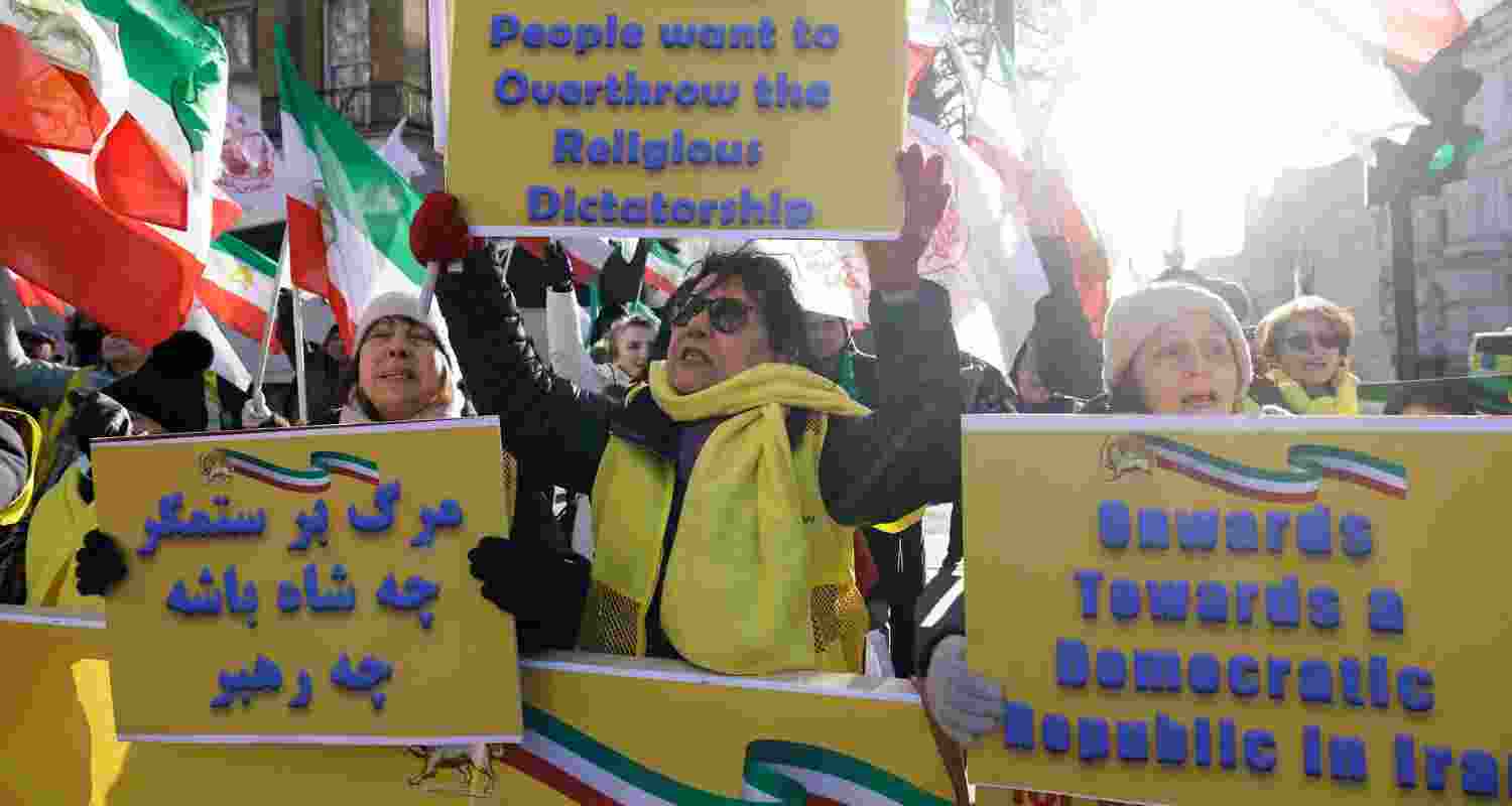 The protests stemmed from spiralling inflation after the Iranian rial lost much of its value against the dollar.