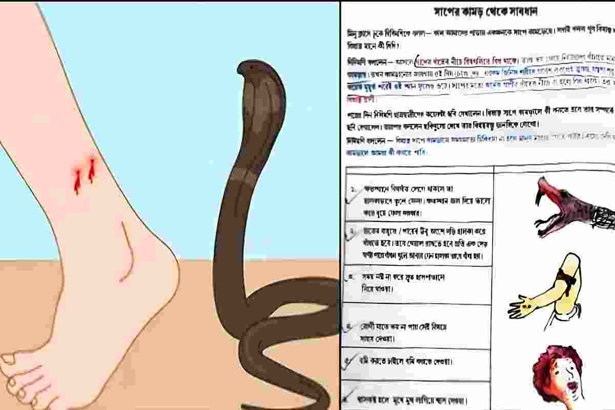 WB schoolbook advice on snakebites sparks row