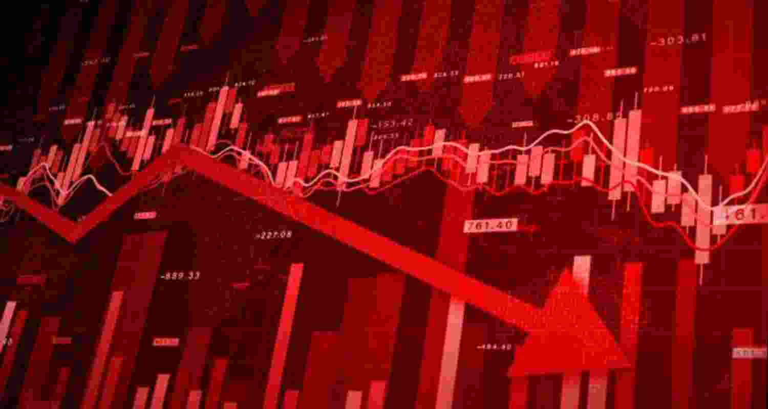 Sensex plunges 1,700 points; Nifty below 24,400