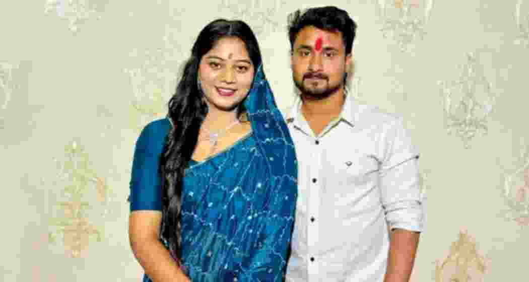 Sonam Raghuvanshi with her husband Raja Raghuvanshi. 