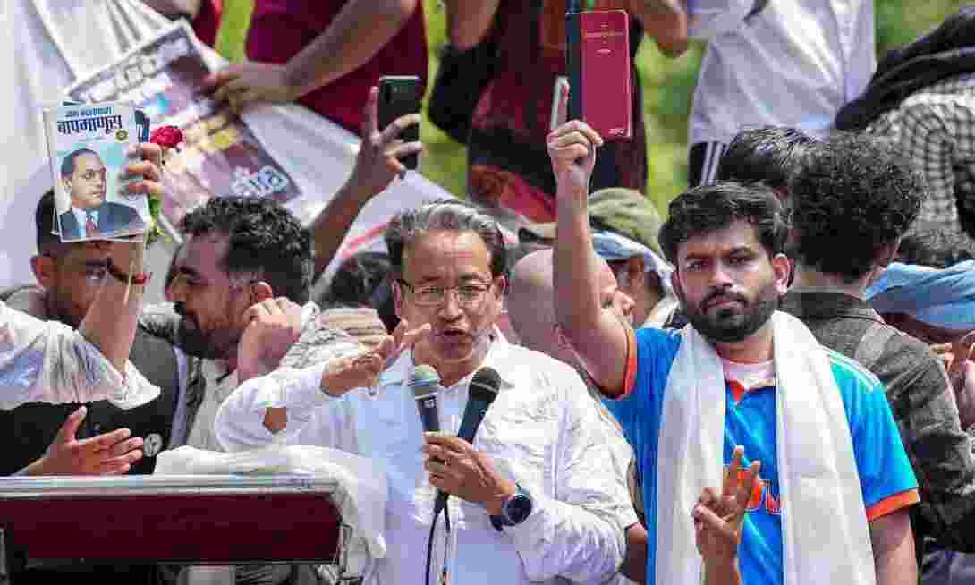 Ladakh leaders defend Wangchuk's participation in CJP protest Ladakh leaders defend Wangchuk's participation in CJP protest