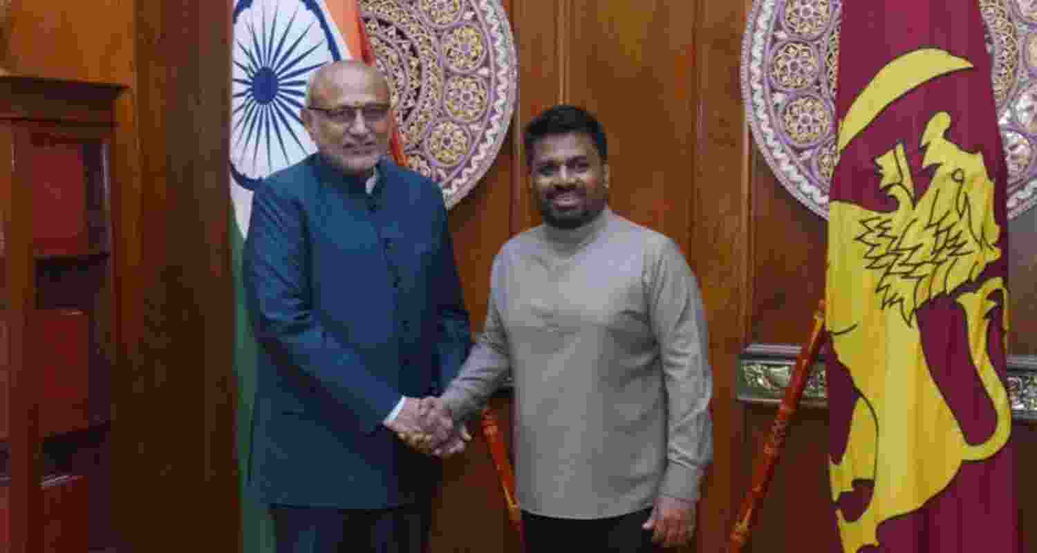 Accompanied by a 49-member delegation, the vice president was received at the Bandaranaike International Airport in Colombo by Sports Minister Sunil Kumara Gamage and several other dignitaries.