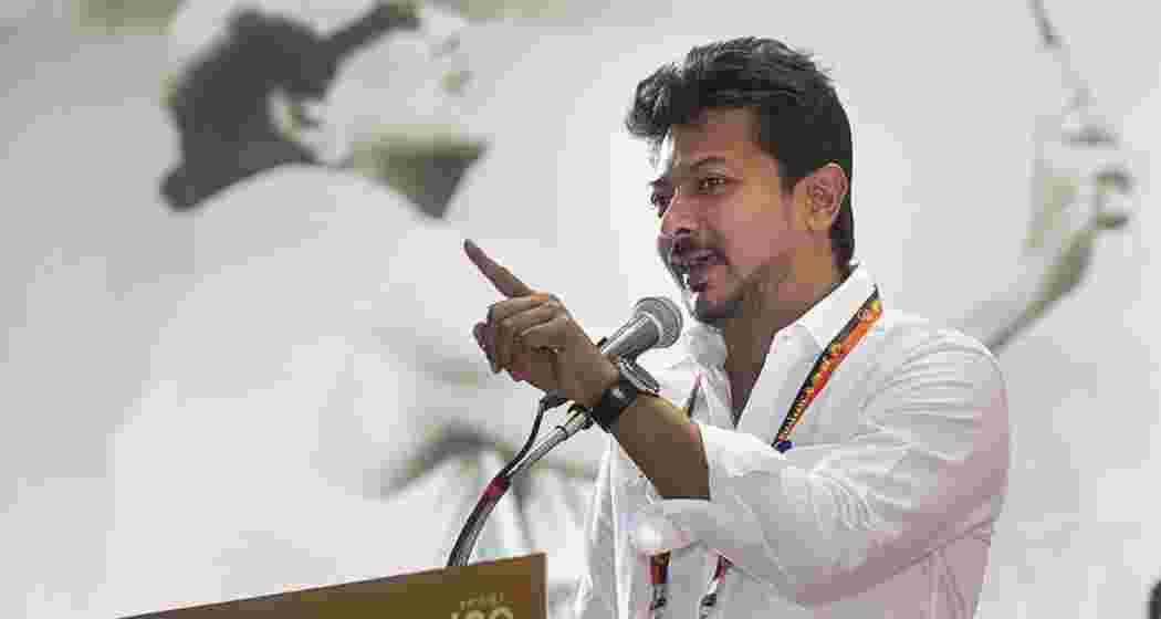 Tamil Nadu Deputy Chief Minister Udhayanidhi Stalin addressing a gathering. (File photo)