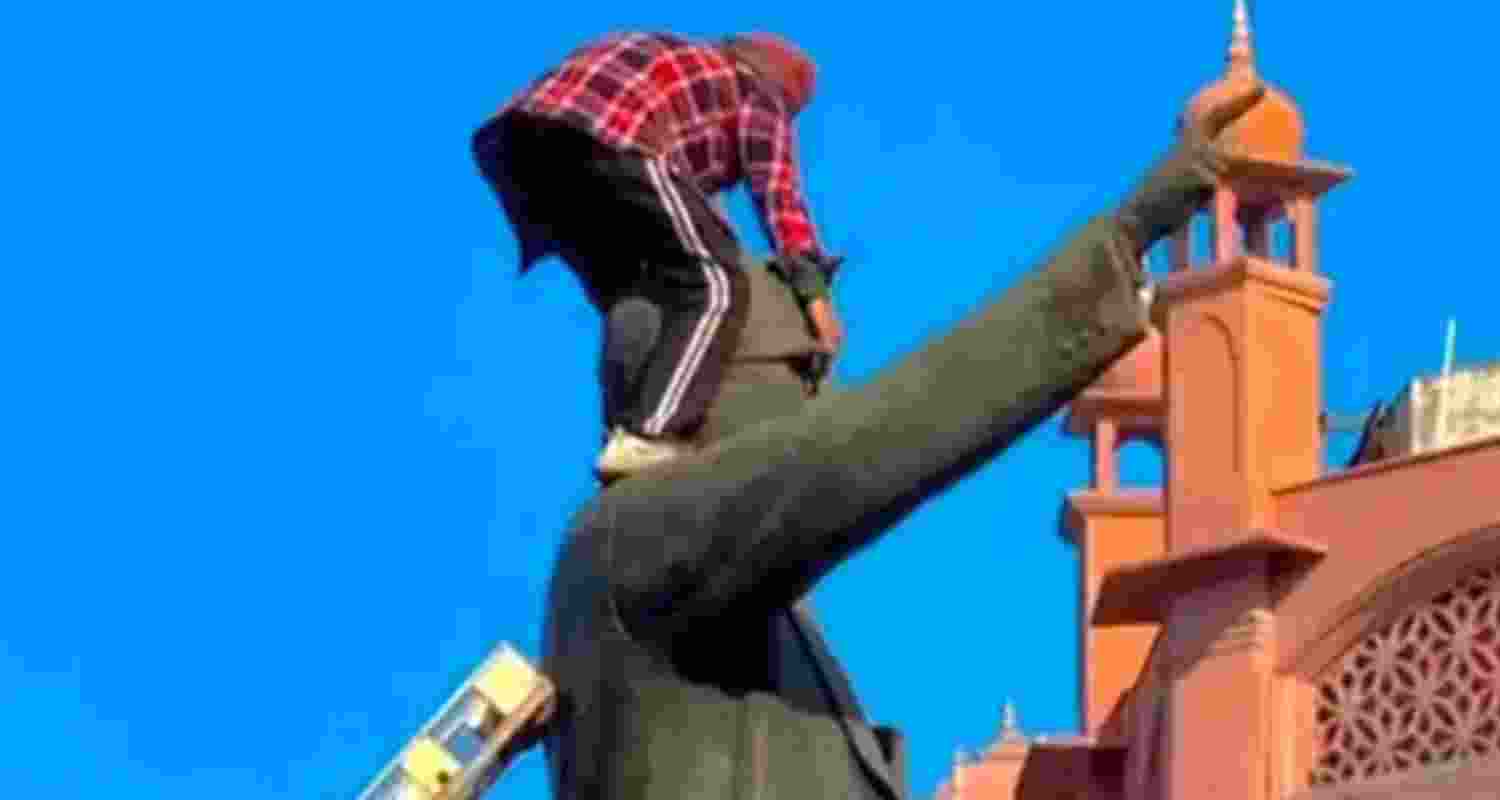 On January 26, a man attempted to vandalise a life-size statue of B R Ambedkar. 