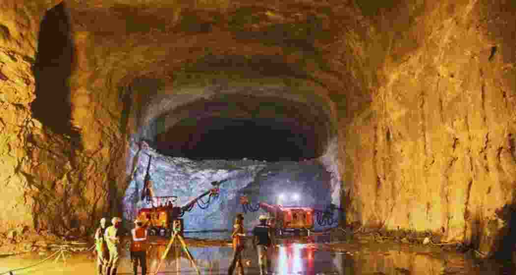 An underground crude oil storage facility at Mangaluru.