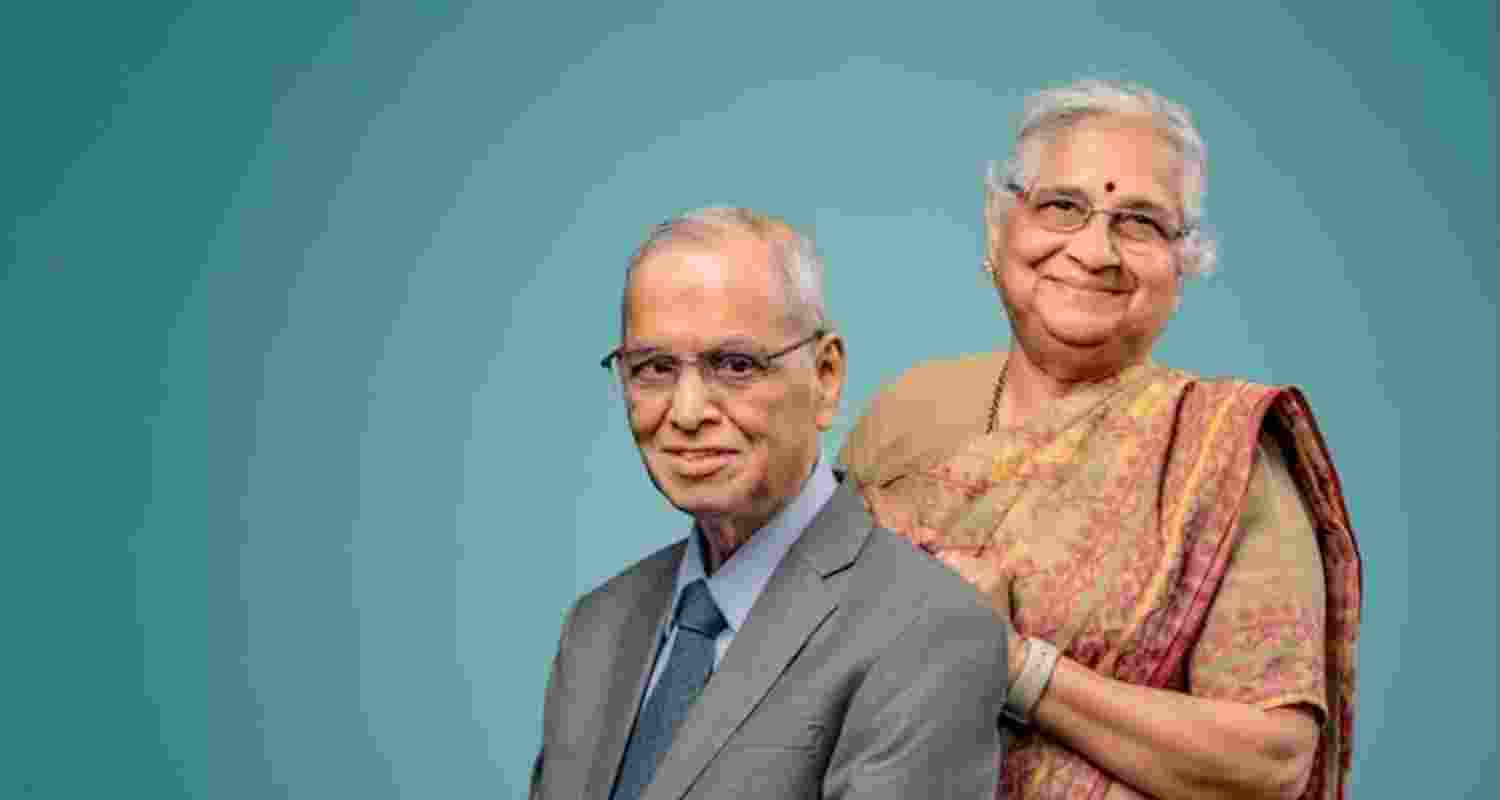 Infosys founders Narayana Murthy and Sudha Murty opt out of Karnataka’s socio-economic survey, say they don’t belong to any backward community.