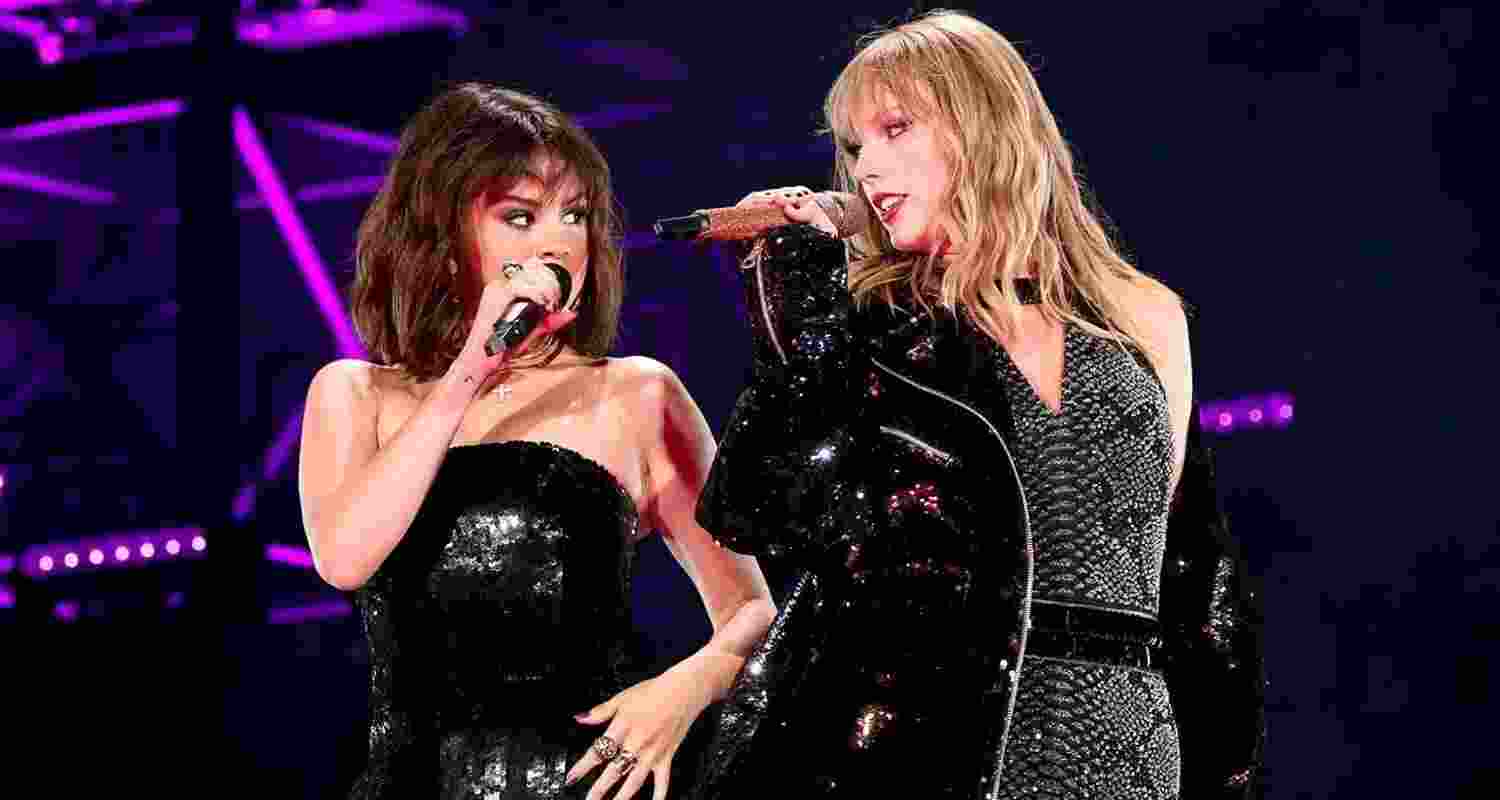 Singers and friends Taylor Swift and Selena Gomez. Image: X
