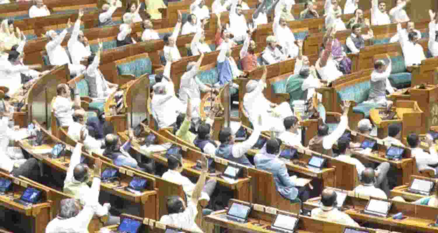 The Public Examinations (Prevention of Unfair Means) Amendment Bill 2026 being passed by a voice vote in the Lok Sabha on Wednesday.