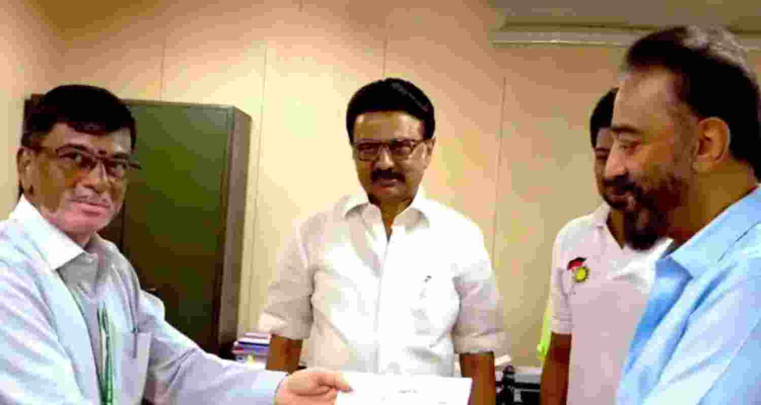 Actor-politician Kamal Haasan files nomination for RS 