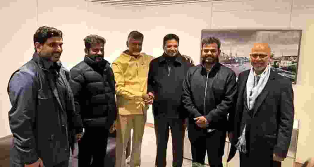 Andhra Pradesh Chief Minister N. Chandrababu Naidu's delegation, including Union Minister Rammohan Naidu, state ministers Nara Lokesh, TG Bharat, and senior officials, arrived in Zurich, Switzerland, for the World Economic Forum in Davos. 