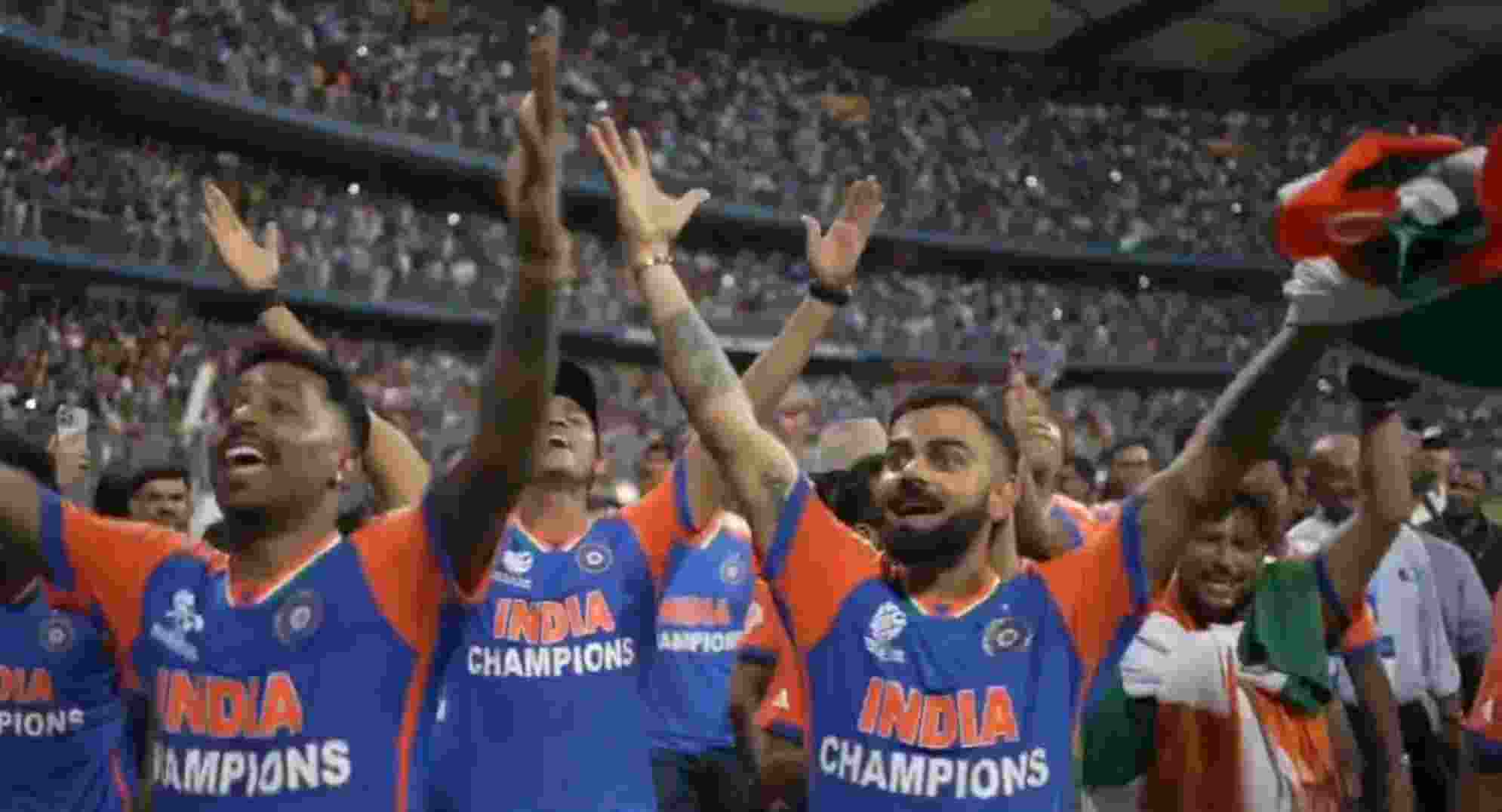 "Vande Mataram," wrote Rahman along with the emojis of a trophy, heart, handshake and clapping hands as he shared the video on his X page.