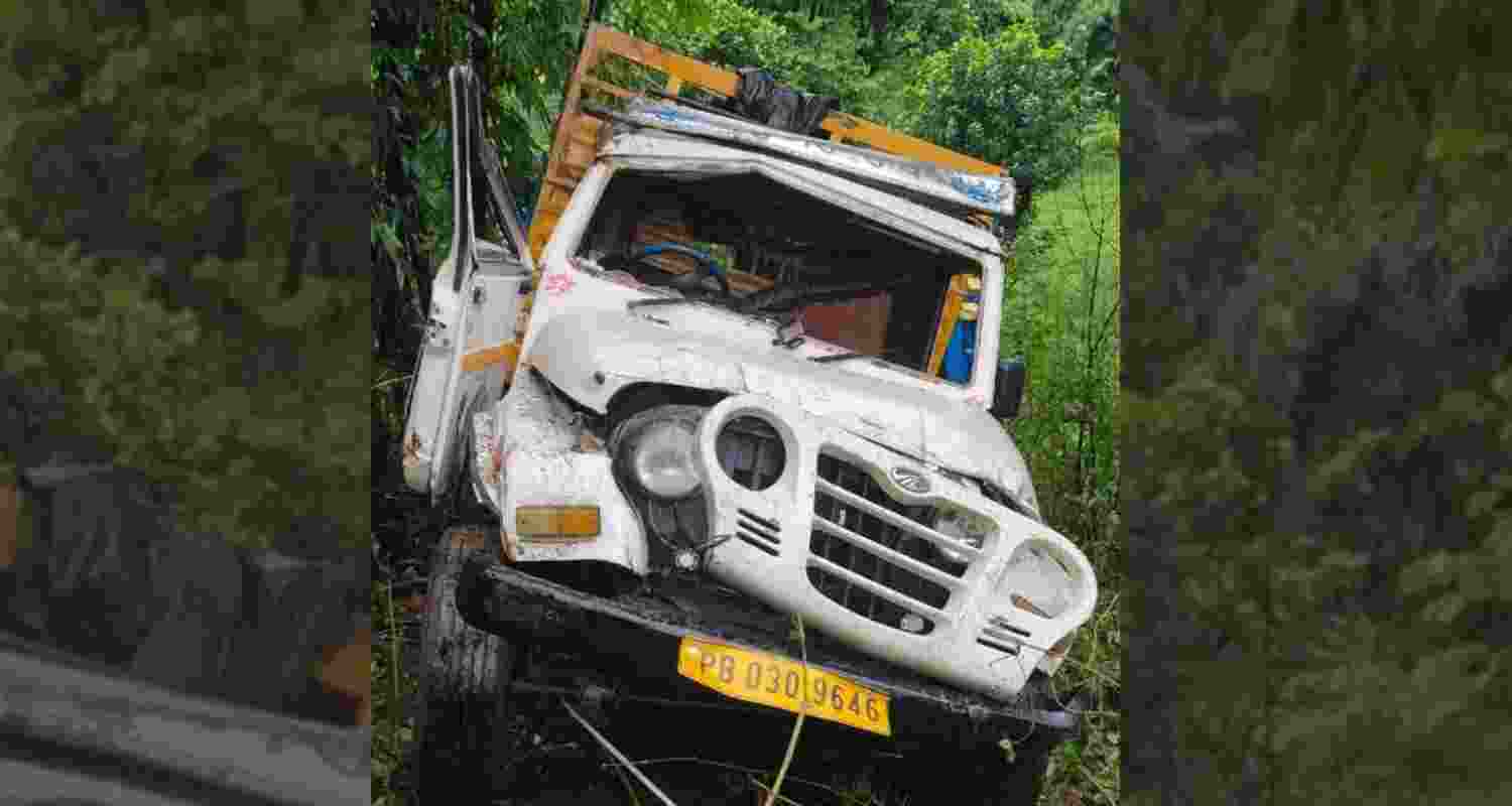 The accident site in Dharmasala on Friday.