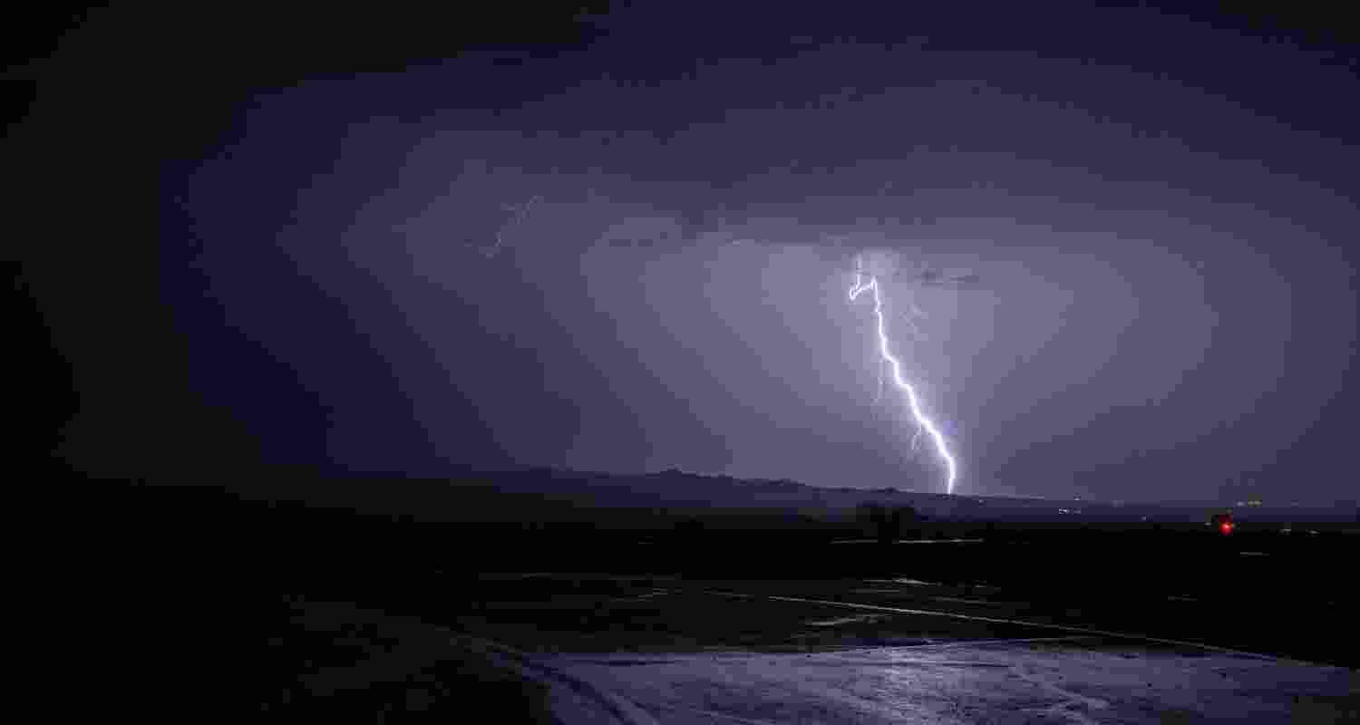 A thunderstorm in Punjab and Haryana's capital Chandigarh, a warning issued by the IMD.