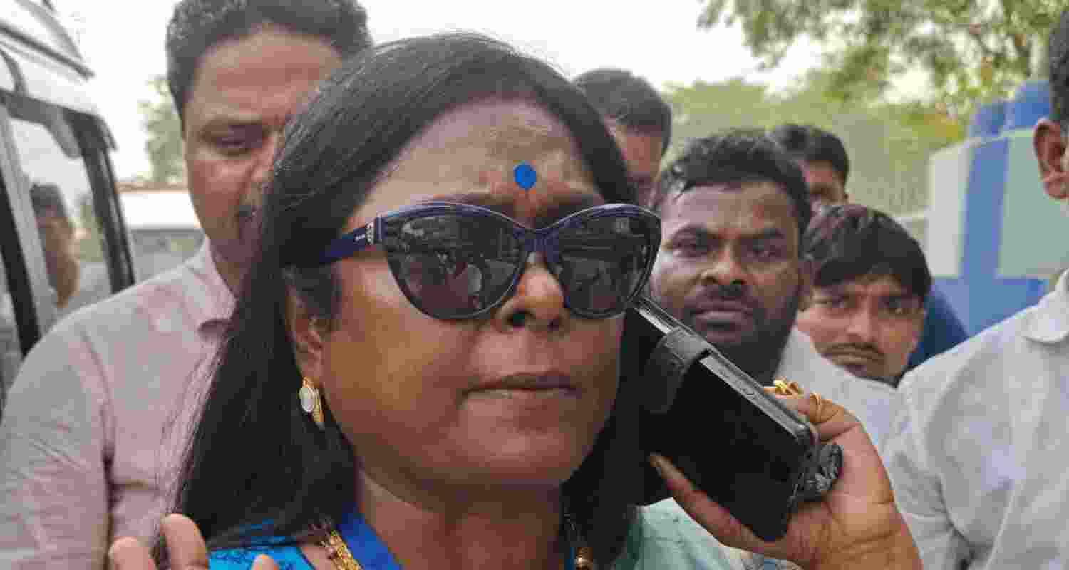 TMC candidate of the Keshpur constituency Shiuli Saha. 