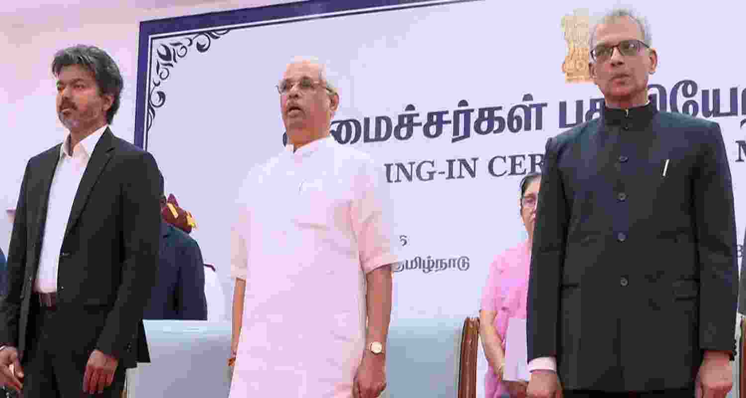 TVK expands its maiden Tamil Nadu Cabinet with 23 new ministers, including two Congress MLAs, marking Congress’ return to power.