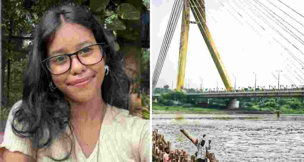 DU student Sneha Debnath (L), missing for six days, was found dead in the Yamuna River near Geeta Colony (R) on Saturday, police said.