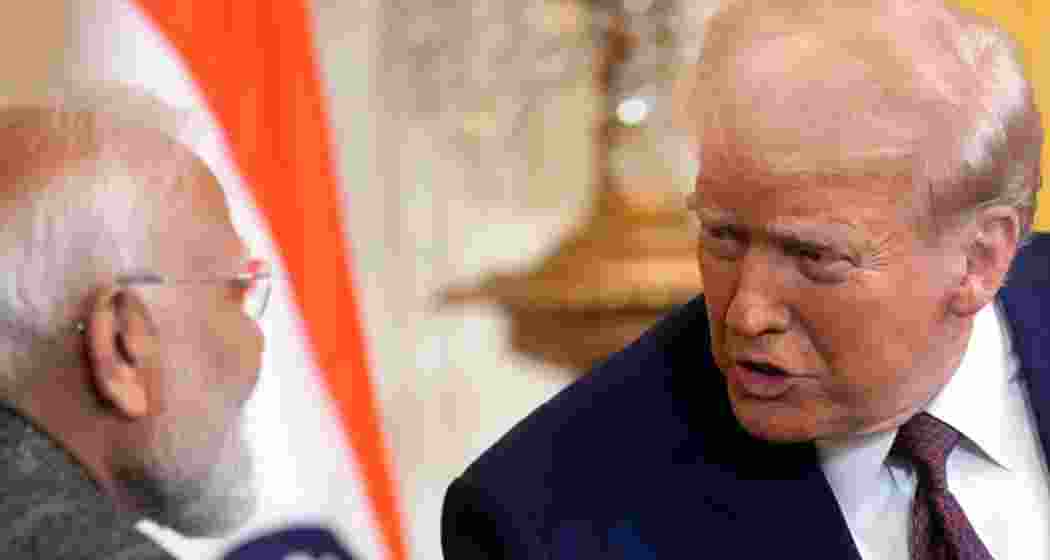 US President Donald Trump with Prime Minister Narendra Modi at the White House. 
