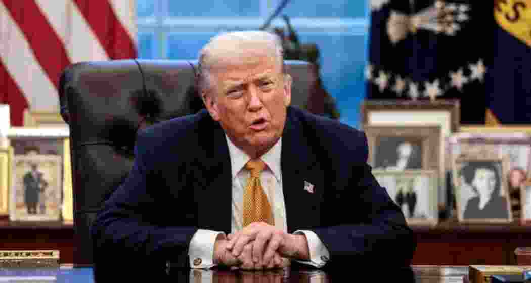 A file photo of US President Donald Trump.