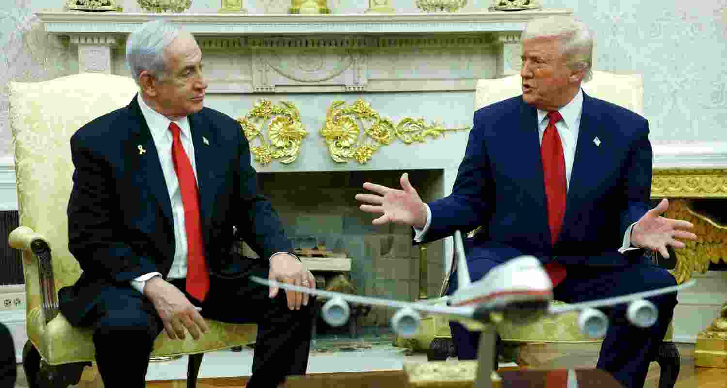 Israeli Prime Minister Benjamin Netanyahu meets US President Donald Trump. (FILE PHOTO)