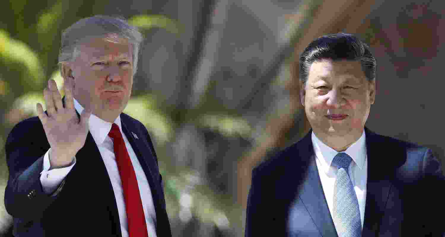 President-elect Donald Trump with his Chinese counterpart Xi Jinping. Image: X